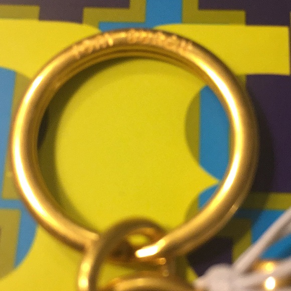 TORY BURCH - LOGO HEART KEYCHAIN / BAG CHARM (NWT) - Picture 4 of 13